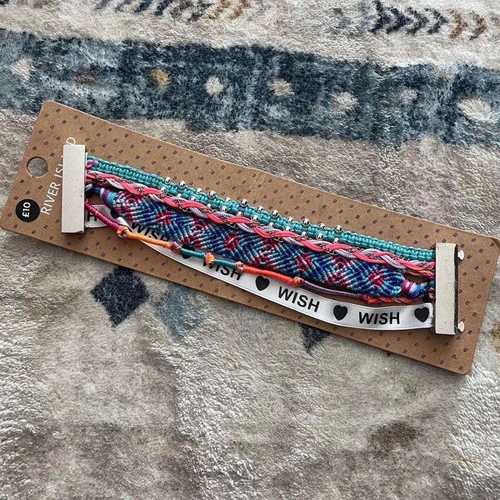 River Island Summer Holidays weave bracelets